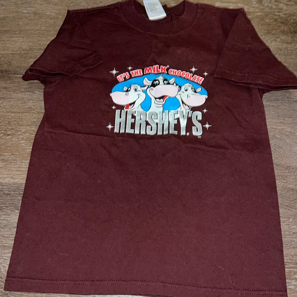 Vintage Hersheys It&acirc;s The Milk Chocolate Tee Youth Medium Nwot